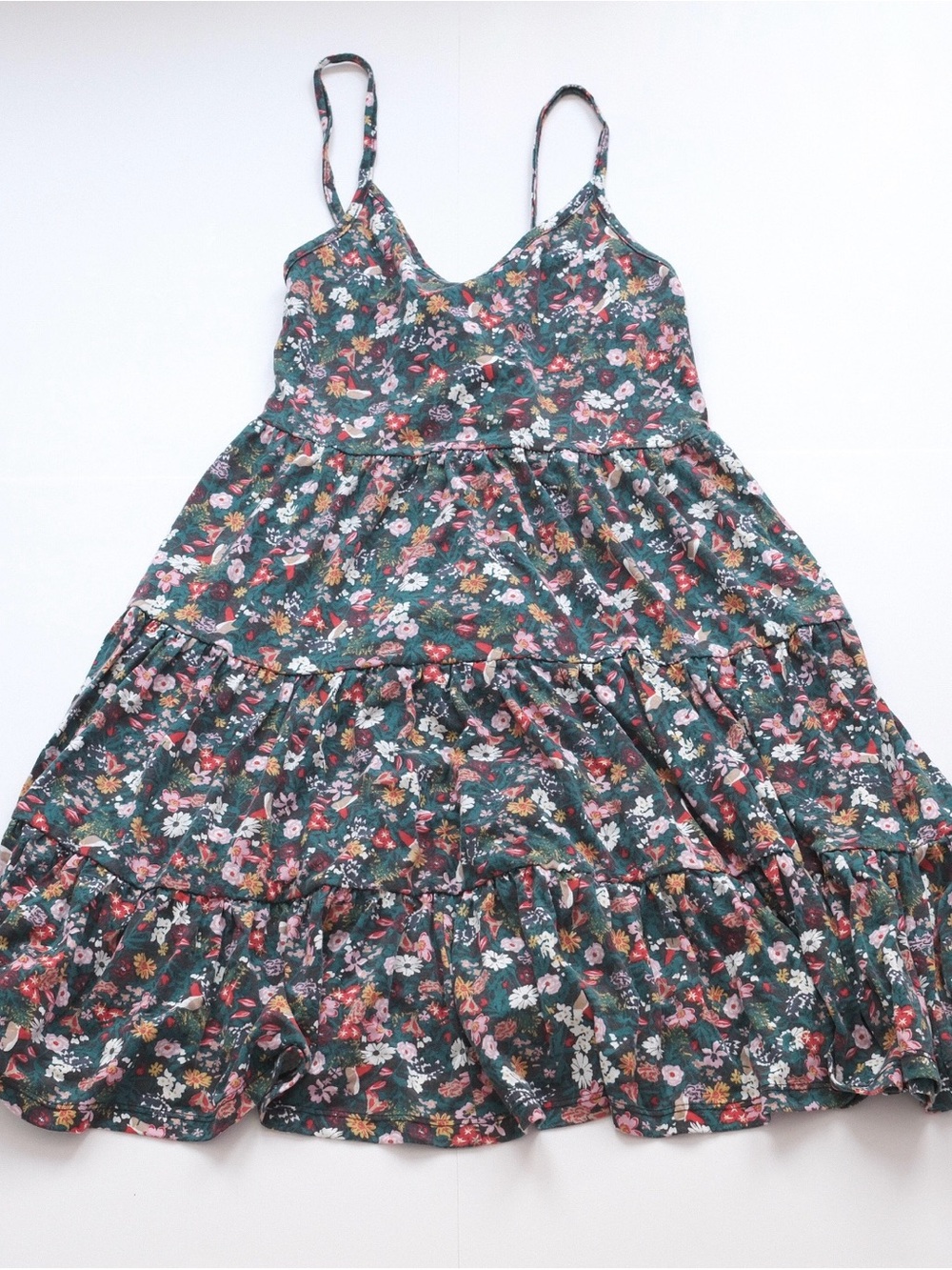 Roxy Women’s Green Floral Mini Dress - Size Smal